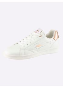 Sneaker Kangaroos, Damen, Gr. 41, wei&szlig;, ros&eacute;, Lederimitat, Schuhe Sneaker