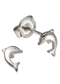 Paar Ohrstecker Firetti "Schmuck Geschenk Silber 925 Ohrschmuck Delphin", silber (silberfarben), Ohrringe, M&auml;dchen, Silber 925 (Sterlingsilber), Paar Ohrstecker