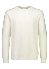 Rundhalspullover LINDBERGH, Herren, Gr. XL, sanftes wei&szlig;, Strick, Obermaterial: 52% Viskose, 26% Polyester, 22% Polyamid, unifarben, regular fit h&uuml;ftbedeckend, Rundhals, Flachstrickb&uuml;ndchen, Pullover Rundhalspullover, im klassischem Design, mit Viskose