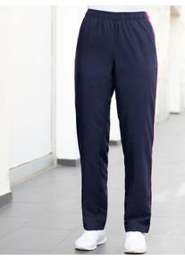 Trainingshose Catamaran, Damen, Gr. 46, Normalgr&ouml;&szlig;en, blau (marine, pink), 100% Polyester, gemustert, mehrfarbig, lang, Hosen Trainingshose