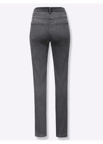 Bequeme Jeans Casual Looks, Damen, Gr. 44, Normalgr&ouml;&szlig;en, grau (dunkelgrau, denim), 51% Baumwolle, 23% Polyester, 14% Lyocell, 10% Viskose, 2% Elasthan, unifarben, lang, Jeans Bequeme Jeans