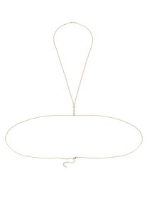 Lange Kette Lascana, Damen, Gr. Metall, gold (goldfarben), Halsketten Lange Kette, K&ouml;rperkette, Ketteng&uuml;rtel, Bikinikette, Halskette, Halsschmuck