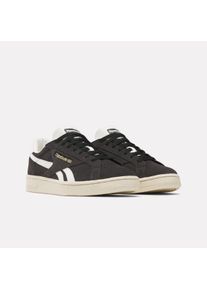 Sneaker Reebok CLASSIC "CLUB C GROUNDS UK", Herren, Gr. 41, washedschwarz, paperwei&szlig;, chalk, Leder, Synthetik, Schuhe Sneaker