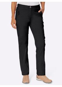 Funktionshose Casual Looks, Damen, Gr. 46, Normalgr&ouml;&szlig;en, schwarz, 95% Polyamid, 5% Elasthan, unifarben, lang, Hosen Funktionshose