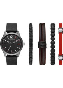 Quarzuhr Skechers, schwarz, Armbanduhren, Herren, Quarzuhr, Armbanduhr, Herrenuhr, analog, Leuchtindizes, Geschenkidee
