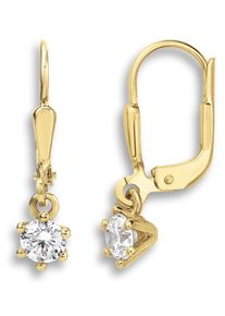 Paar Ohrh&auml;nger ONE ELEMENT "Zirkonia Ohrringe Ohrh&auml;nger aus 333 Gelbgold", gold, Ohrringe, Damen, Gelbgold 333, Paar Ohrh&auml;nger
