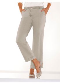 7/8-Jeans Inspirationen, Damen, Gr. 46, Normalgr&ouml;&szlig;en, beige (sand), 96% Baumwolle, 4% Elasthan, unifarben, lang, Jeans 7/8-Jeans