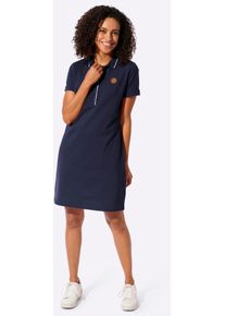 Shirtkleid Casual Looks "Polokleid", Damen, Gr. 50, Normalgr&ouml;&szlig;en, marine, Piqu&eacute;, 100% Baumwolle, unifarben, kurz, Kleider Shirtkleid