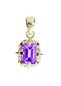 Kettenanh&auml;nger OSTSEE-SCHMUCK "- Annerose 8x6 mm - Gold 333/000 - Amethyst" Gr. 21, gold (gold 333, goldfarben, gelb), Schmuckanh&auml;nger, Damen, Gelbgold 333, Kettenanh&auml;nger