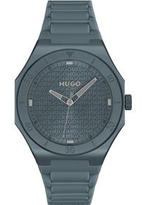 Quarzuhr Hugo "GRAIL LIGHT", blau (graublau), Armbanduhren, Herren, Quarzuhr, Armbanduhr, Herrenuhr, Silikonarmband, analog