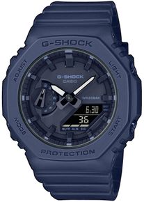 Chronograph Casio G-SHOCK, blau (nachtblau), Armbanduhren, Damen, Chronograph, Quarzuhr, Armbanduhr, Damen, Herren, digital, bis 20 bar wasserdicht