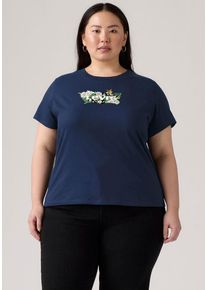 LEVI'S&reg; PLUS T-Shirt LEVI'S PLUS "PL PERFECT TEE", Damen, Gr. XL (46/48), plus p2 daisy bw fill navy blazer, Single Jersey, Obermaterial: 100% Baumwolle, Shirts T-Shirt, Topseller