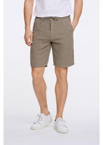 Shorts LINDBERGH, Damen, Gr. S, N-Gr, gr&uuml;n (army), Web, Obermaterial: 55% Baumwolle, 45% Leinen, unifarben, regular fit kniefrei, Hosen Shorts, Sommerhose mit Taschen