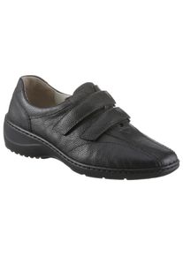 Waldl&auml;ufer Klettschuh WALDL&Auml;UFER "KYA", Damen, Gr. 8,5 (42,5), schwarz, Leder, Schuhe Klettschuh, Slipper, Bequemschuh in Komfortweite H (= sehr weit)