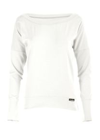 Oversize-Shirt WINSHAPE "Longsleeve WS2", Damen, Gr. S, wei&szlig;, 90% Baumwolle, 10% Elasthan, U-Boot-Ausschnitt, Shirts Oversize-Shirt