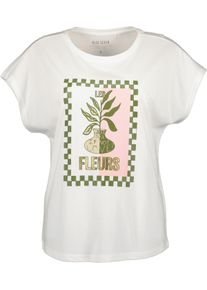 T-Shirt Blue Seven "Blue Seven T-Shirt", Damen, Gr. 48, 0001, wei&szlig;, 50% Baumwolle, 50% Modal, normal, Rundhals, Shirts T-Shirt