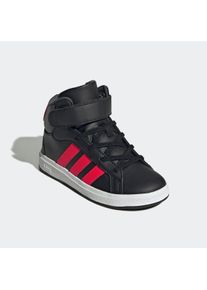 Sneaker adidas Sportswear "GRAND COURT MID K", Damen, Gr. 32, core schwarz, lucid rot, grau six, Schuhe Sneaker, f&uuml;r Kinder