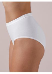 Slip Speidel, Damen, Gr. 42, 3 Stk., wei&szlig;, 92% Baumwolle, 8% Elasthan, Unterhosen Slip