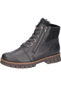 Waldl&auml;ufer Winterstiefelette WALDL&Auml;UFER "H-XARA", Damen, Gr. 4 (37), schwarz, Lammfell, Nappaleder, unifarben, Schuhe Winterstiefelette, Winterboots, Stiefelette, mit Lammfell, in Komfortweite H = sehr weit