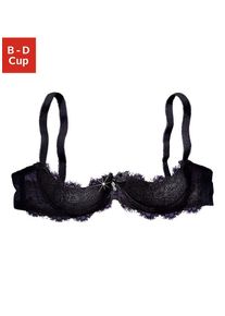 B&uuml;stenhebe Petite Fleur Gold, Damen, Gr. 85, Cup D, schwarz, Spitze, Obermaterial: 60% Polyamid, 35% Polyester, 5% Elasthan, BHs B&uuml;stenhebe, mit B&uuml;gel aus zarter Jacquardspitze, sexy Dessous, Reizw&auml;sche