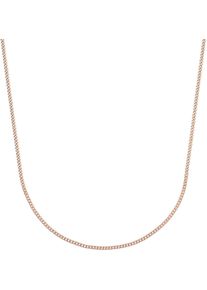 Collierkettchen Amor "Panzerkettengliederung" Gr. 45, rosa (ros&eacute;goldfarben), Halsketten, Damen, 45, Silber 925 (Sterlingsilber), Collierkettchen, Made in Germany