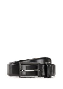 Lederg&uuml;rtel BOSS "Carmello", Herren, Gr. 105, schwarz, Leder, unifarben, G&uuml;rtel Lederg&uuml;rtel, aus gegerbtem Leder mit HUGO BOSS Logo-Pr&auml;gung auf Metallschliesse