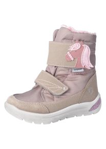 Winterstiefel Ricosta "Garei WMS: normal", M&auml;dchen, Gr. 28, rosa, Lederimitat, Nylon, Textil, Glitzer, Schuhe Winterstiefel, Snowboots mit Sympatex, Gr&ouml;&szlig;enschablone zum Download