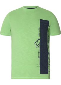 T-Shirt Jan Vanderstorm "T-Shirt BALJAN", Herren, Gr. L, gr&uuml;n (hellgr&uuml;n), Obermaterial: 100% Baumwolle CO., Shirts T-Shirt