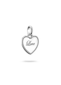 Charm Herz Thomas Sabo "Charm Love-Herz - Connect", silber (silberfarben), Charms, Damen, Silber 925 (recycelt), Charm Herz