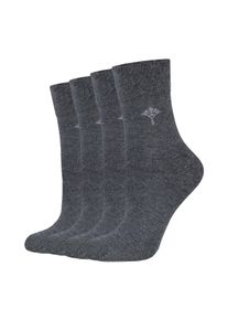 JOOP! Socken JOOP "For your daily", Damen, Gr. 35-38, anthrazit melange, Baumwollmischung, elastisch, Socken Socken, mit Cornflower-Logo, Rippenb&uuml;ndchen