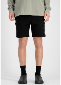 Sweatshorts Alpha Industries "Alpha PP Short", Herren, Gr. XXL, N-Gr, schwarz, Sweatware, Obermaterial: 80% Baumwolle, 20% Polyester, bedruckt, regular fit, Hosen Sweatshorts