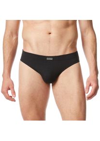 Slip Bruno Banani "CHECK LINE 2.0 SPORTSLIP", Herren, Gr. 4 (S), schwarz (schwarz karo), Obermaterial: 90% Polyamid, 7% Elasthan, 3% sonstige Fasern, kariert, bequem, Unterhosen Slip