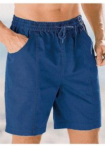 Bermudas CLASSIC, Herren, Gr. 60, Normalgr&ouml;&szlig;en, blau (blau, stone, washed), 100% Baumwolle, unifarben, kurz, Hosen Bermudas