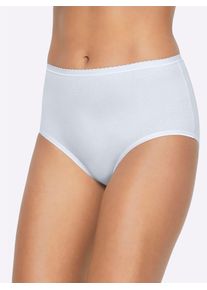 Taillenslip, Damen, Gr. 44/46, 6 Stk., schwarz-wei&szlig; (3x wei&szlig;, 3x schwarz), 95% Baumwolle, 5% Elasthan, Unterhosen Taillenslip