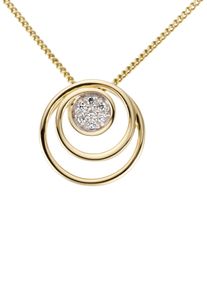 Kettenanh&auml;nger Firetti "Schmuck Geschenk Gold 333 Halsschmuck Anh&auml;nger f&uuml;r Halskette", wei&szlig; (gelbgoldfarben, wei&szlig;goldfarben, wei&szlig;, wwei&szlig;), Schmuckanh&auml;nger, Damen, 0,03 P2 = erkennbare Einschl&uuml;sse, Diamanten Gelbgold 333, 0,75 g, Diamanten, Gelbgold 333, Kettenanh&auml;nger, mit Brillanten