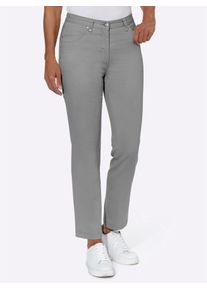 Stretch-Jeans Lady, Damen, Gr. 46, Normalgr&ouml;&szlig;en, grau, 98% Baumwolle, 2% Elasthan, unifarben, lang, Jeans Stretch-Jeans