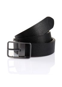 Lederg&uuml;rtel MONTI "ETON", Herren, Gr. 11,5, schwarz (schwarz, braun), Obermaterial: 50% Rindsleder, 50% Polyurethan, G&uuml;rtel Lederg&uuml;rtel, leicht matt, strukturierte Optik, elegant, Doppelseitig