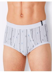 King&acute;S Club Slip KINGS CLUB, Herren, Gr. 6, 2 Stk., wei&szlig; (wei&szlig;, bedruckt), 100% Baumwolle, Unterhosen Slip