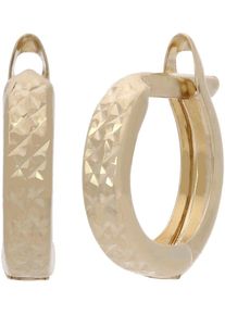 Paar Creolen Firetti "Schmuck Geschenk Gold 375 Ohrschmuck Ohrringe Sterne", gold (gelbgoldfarben), Ohrringe, Damen, 12mm, Gelbgold 375, Paar Creolen