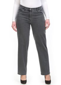 Stretch-Jeans KjBRAND "Babsie", Damen, Gr. 42, N-Gr, grau (denim graphit), Denim/Jeans, Obermaterial: 85% Baumwolle, 13% Polyester, 2% Elasthan, lang, Jeans Stretch-Jeans, mit Stretch-Anteil