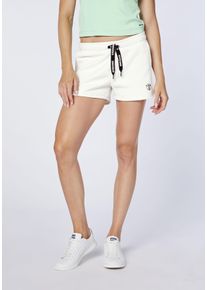 Sweatshorts Chiemsee, Damen, Gr. XS (34), Normalgr&ouml;&szlig;en, wei&szlig; (star wei&szlig;), 60% Baumwolle, 40% Polyester, Hosen Sweatshorts