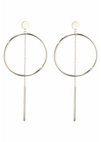 Paar Ohrstecker Firetti "im modischen Design", grau (metallfarben), Ohrringe, Damen, Metall, Paar Ohrstecker