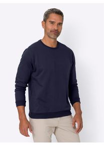 Sweatshirt CLASSIC, Herren, Gr. 48/50, blau (marine), 50% Baumwolle, 50% Polyester, unifarben, Rundhals, Sweatshirts Sweatshirt