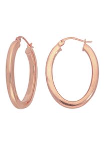 Paar Creolen Firetti "Schmuck Geschenk Silber 925 Ohrschmuck gl&auml;nzend", rosa (ros&eacute;goldfarben), Ohrringe, Damen, Silber 925 (Sterlingsilber), Paar Creolen