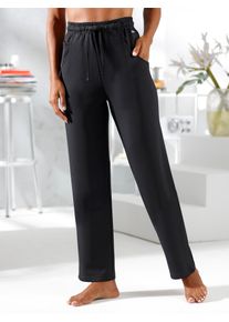 Dehnbund-Hose feel good, Damen, Gr. 44/46, Normalgr&ouml;&szlig;en, schwarz, 55% Modal, 39% Polyester, 6% Elasthan, unifarben, Hosen Dehnbund-Hose
