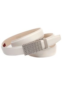 Lederg&uuml;rtel Anthoni Crown, Damen, Gr. 75, wei&szlig;, Leder, unifarben, G&uuml;rtel Lederg&uuml;rtel, Traumhafter Automatik Lederg&uuml;rtel