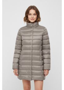 Steppmantel Only "ONLRUBY QUILTED DOWN COAT OTW", Damen, Gr. M, string, Steppware, Obermaterial: 100% Nylon, unifarben, regular fit, M&auml;ntel Steppmantel
