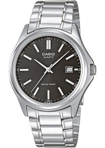 Quarzuhr, silber (edelstahlfarben), CASIO TIMELESS COLLECTION, Armbanduhren, Damen, Quarzuhr, Armbanduhr, Herrenuhr, Damenuhr, Edelstahlarmband, analog, Datum