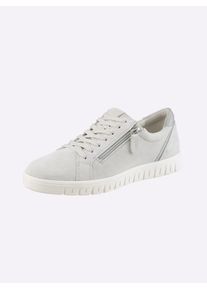 Sneaker Casual Looks, Damen, Gr. 41, hellgrau, Veloursleder, Schuhe Sneaker