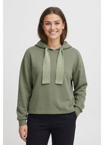 Kapuzensweatshirt Pieces "PCCHILLI LS GLITTER HOODIE NOOS BC", Damen, Gr. XL, deep lichen gr&uuml;n detail:wide lurex, Sweatware, Obermaterial: 50% Baumwolle, 50% Polyester, unifarben, regular fit normal, ohne Ausschnitt, Rippstrickb&uuml;ndchen, Sweatshirts Kapuzensweatshirt, mit Kordelzug in Kontrastfarbe